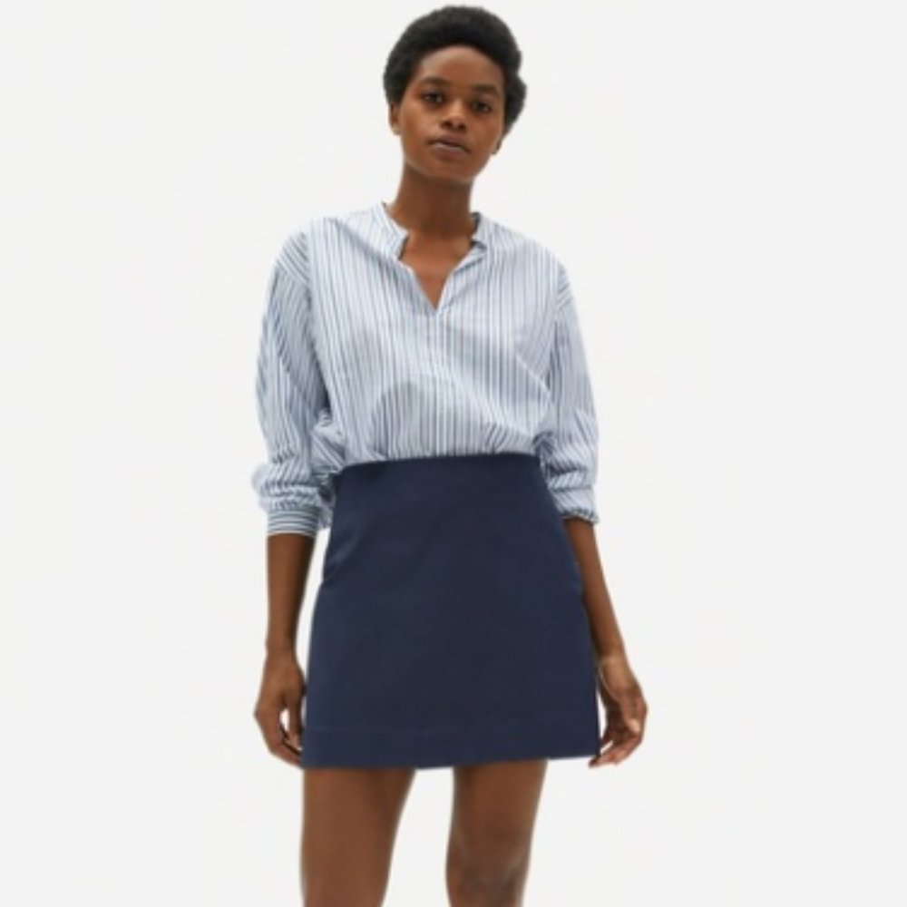 Everlane Navy Mini Skirt